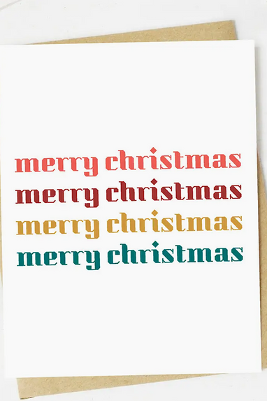 Merry Christmas Text Card