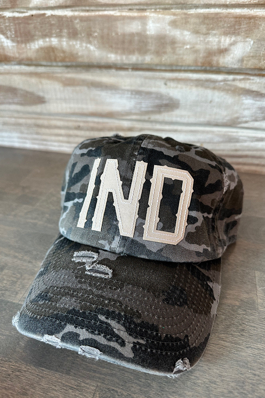 IND Indiana Initial Patch Hat in Several Colors