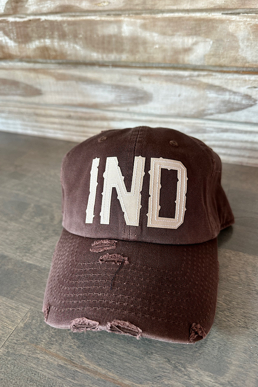 IND Indiana Initial Patch Hat in Several Colors