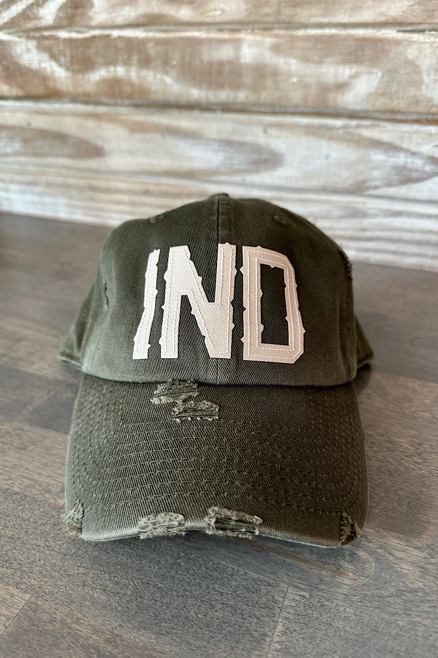 IND Indiana Initial Patch Hat in Several Colors