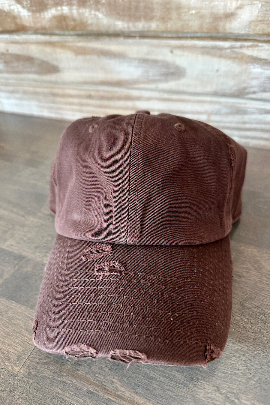 Cotton Distressed Baseball Hat in Several Colors