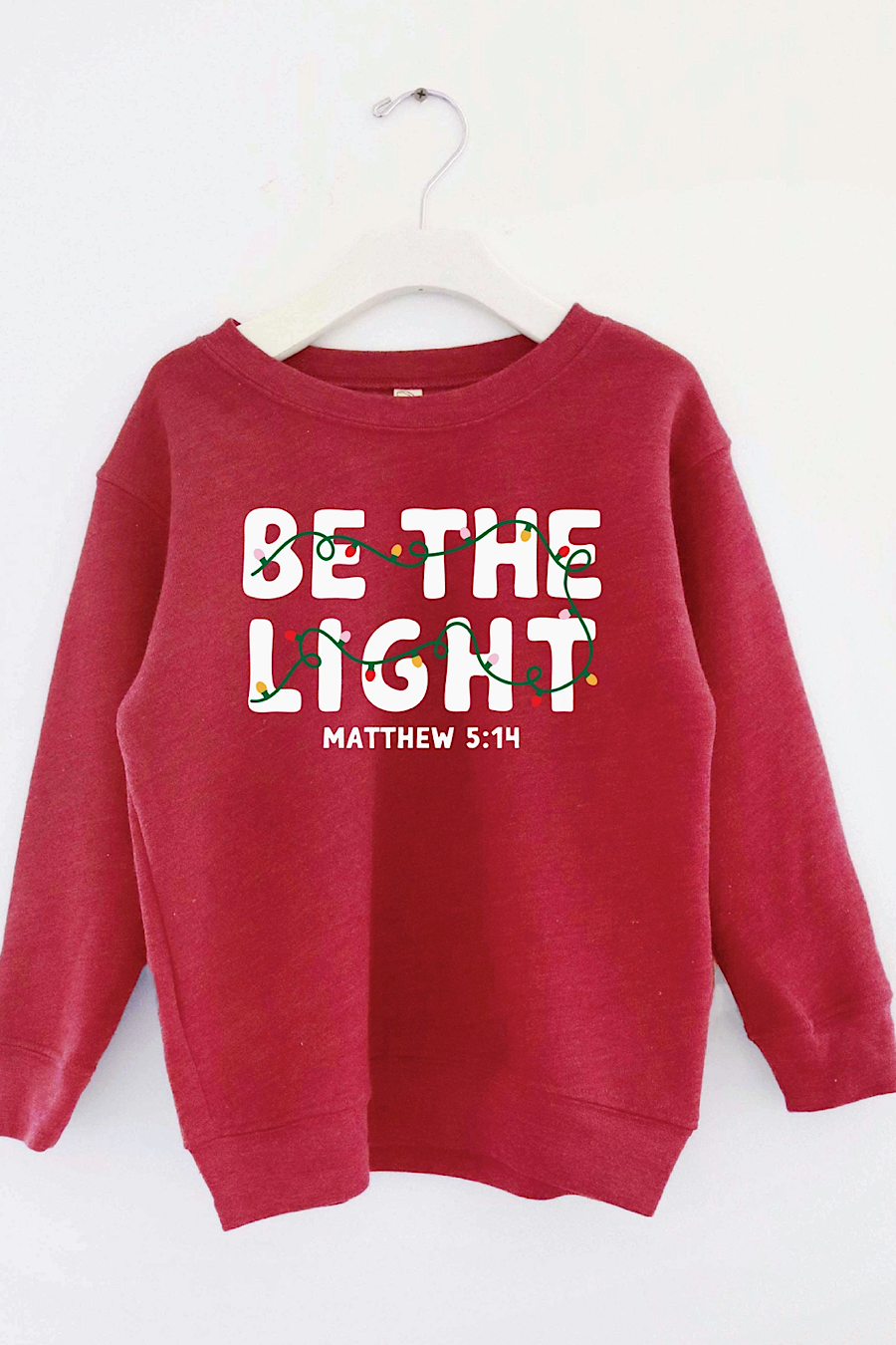 Toddler Be The Light Christmas Sweatshirt