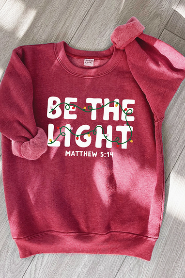 Youth Be The Light Christmas Sweatshirt