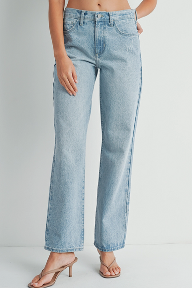 Laurel Relaxed High Rise Straight Jeans