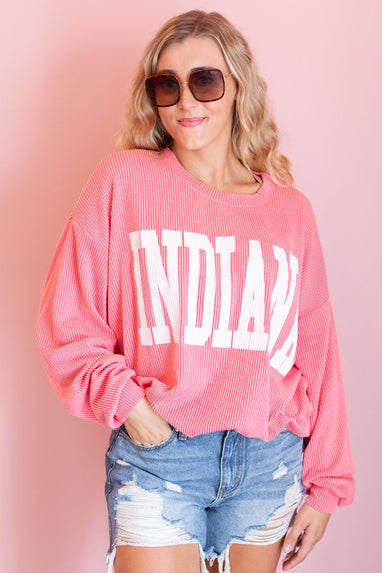 Indiana Oversized Corded Sweatshirt