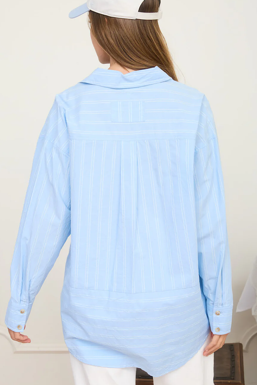 Risky Business Oversized Shirt Blue