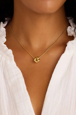 Gorjana infinity Knot Necklace Gold