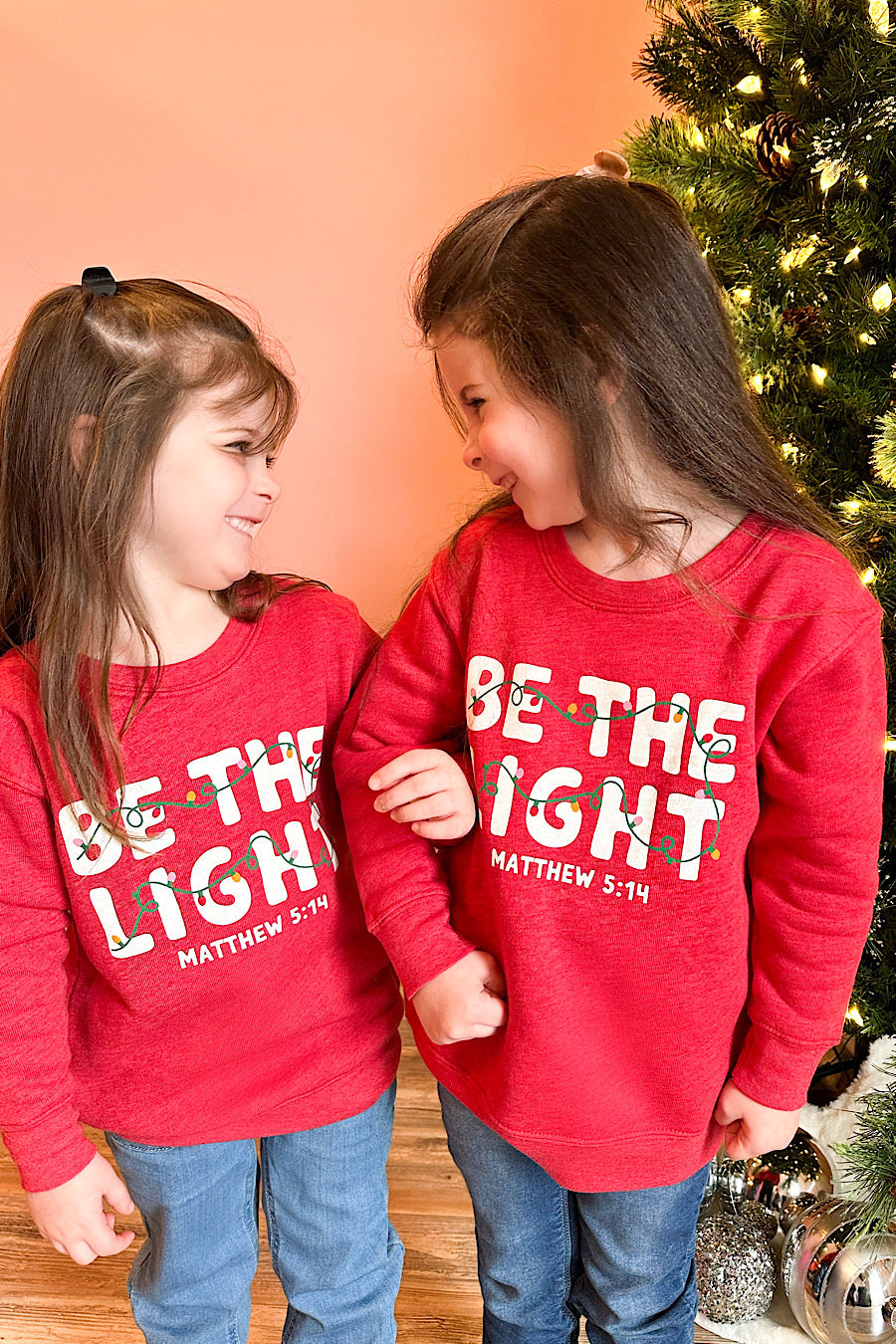 Toddler Be The Light Christmas Sweatshirt