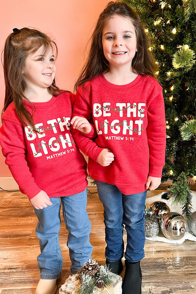 Toddler Be The Light Christmas Sweatshirt