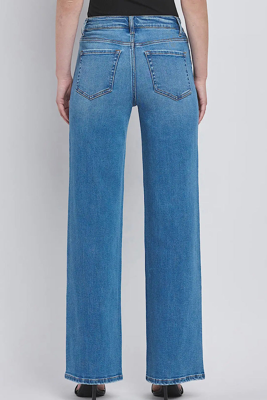 Refinery Wide Leg Jeans in Medium Wash