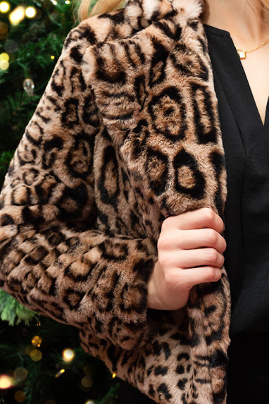 On the Prowl Leopard Faux Fur Jacket