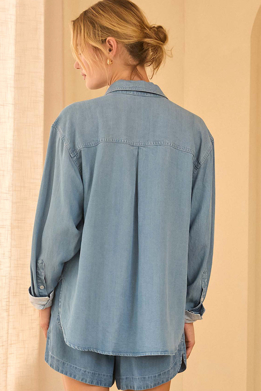 Living Easy Tencel Contrast Stripe Shirt