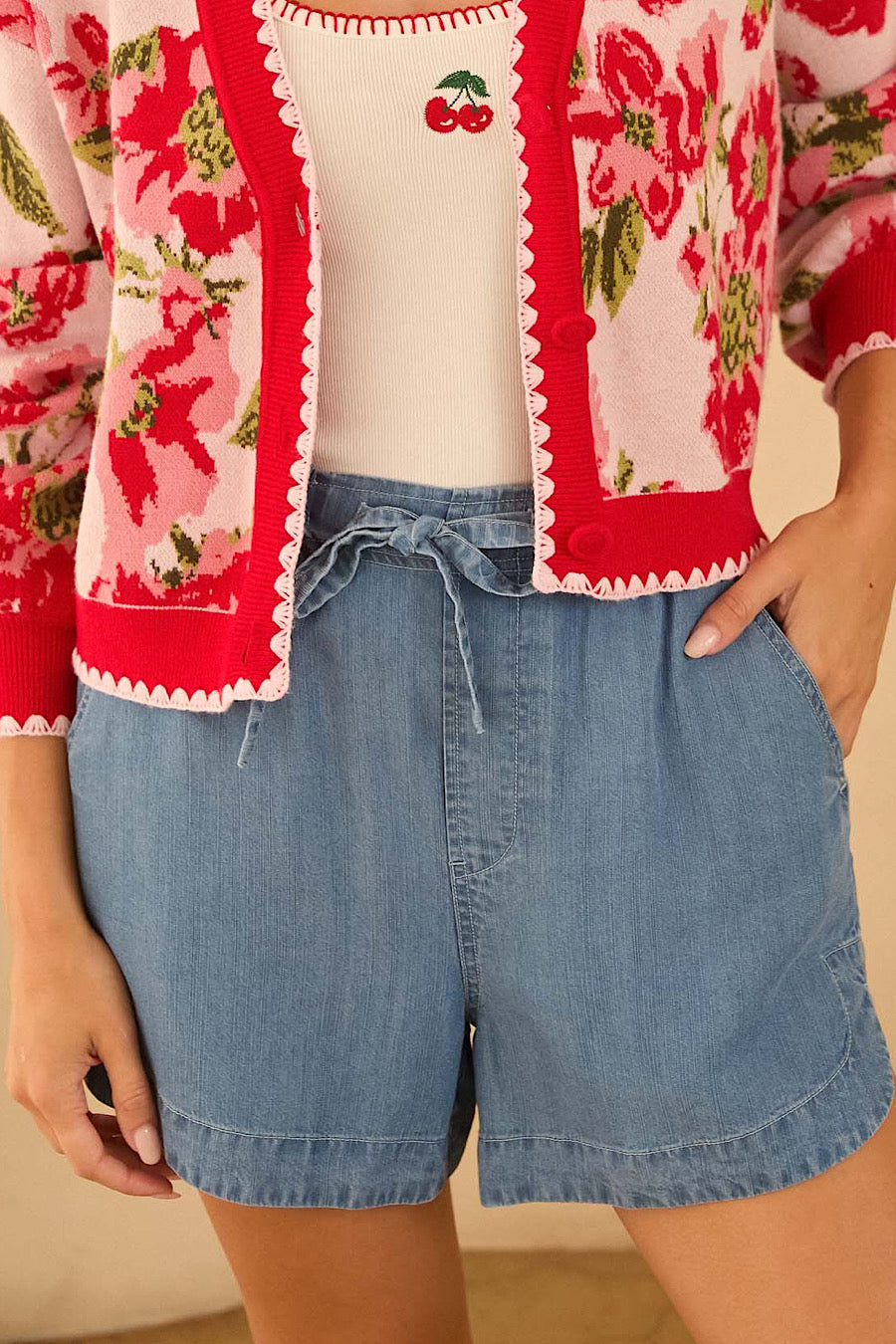 Living Easy Tencel Drawstring Shorts