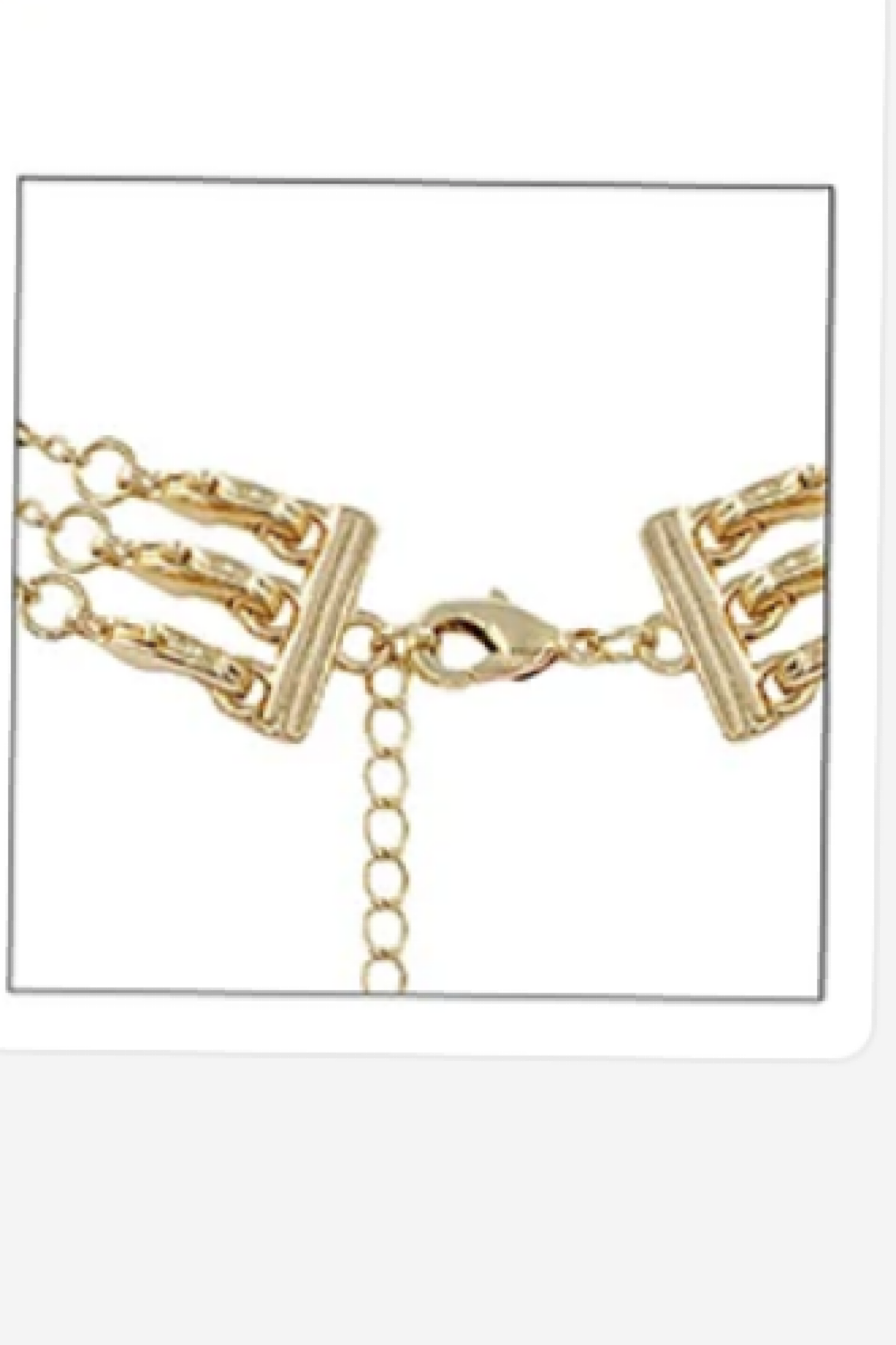3-Layered Gold Chain Necklace