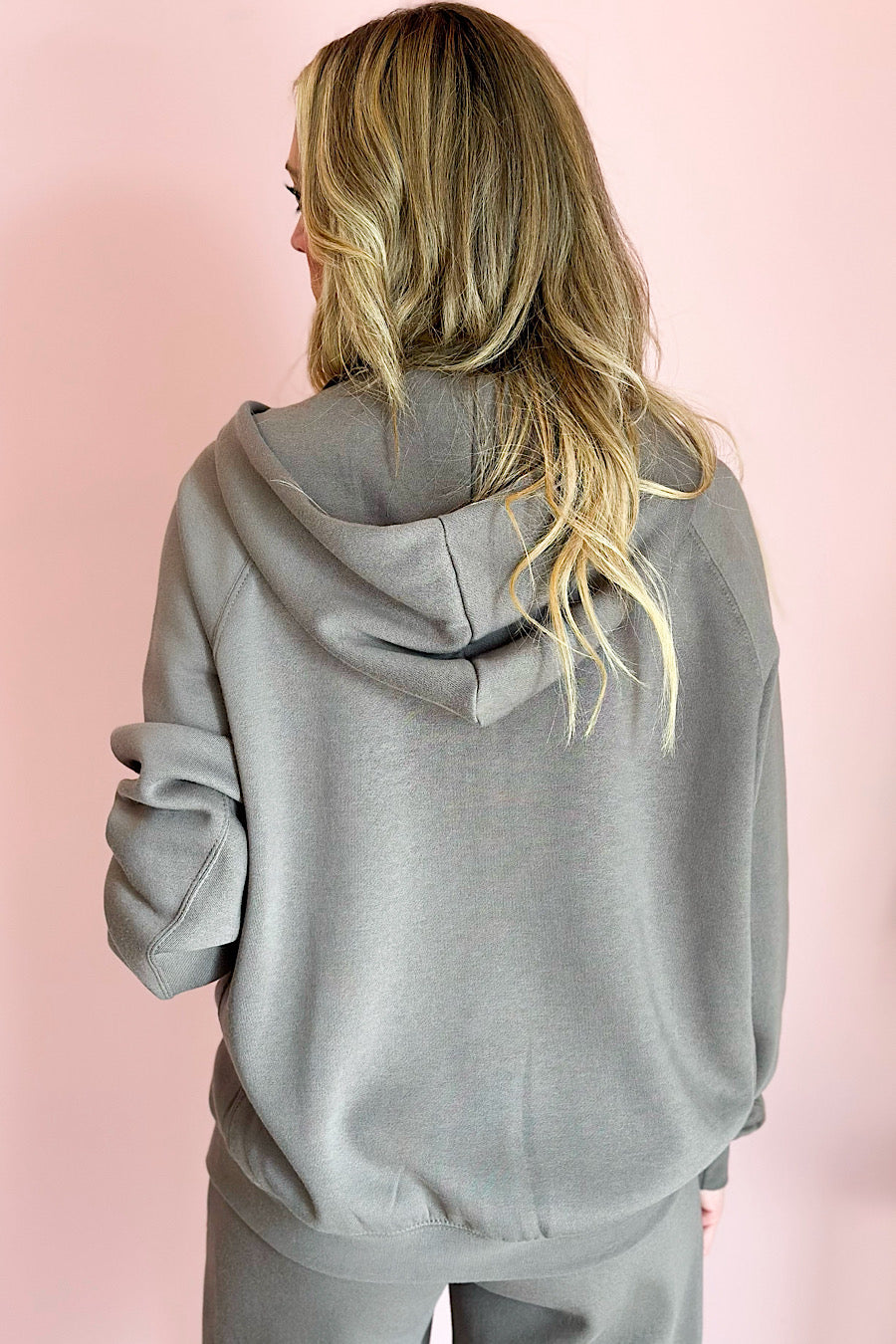 Fossil Brown Zip Up Hooded Jacket