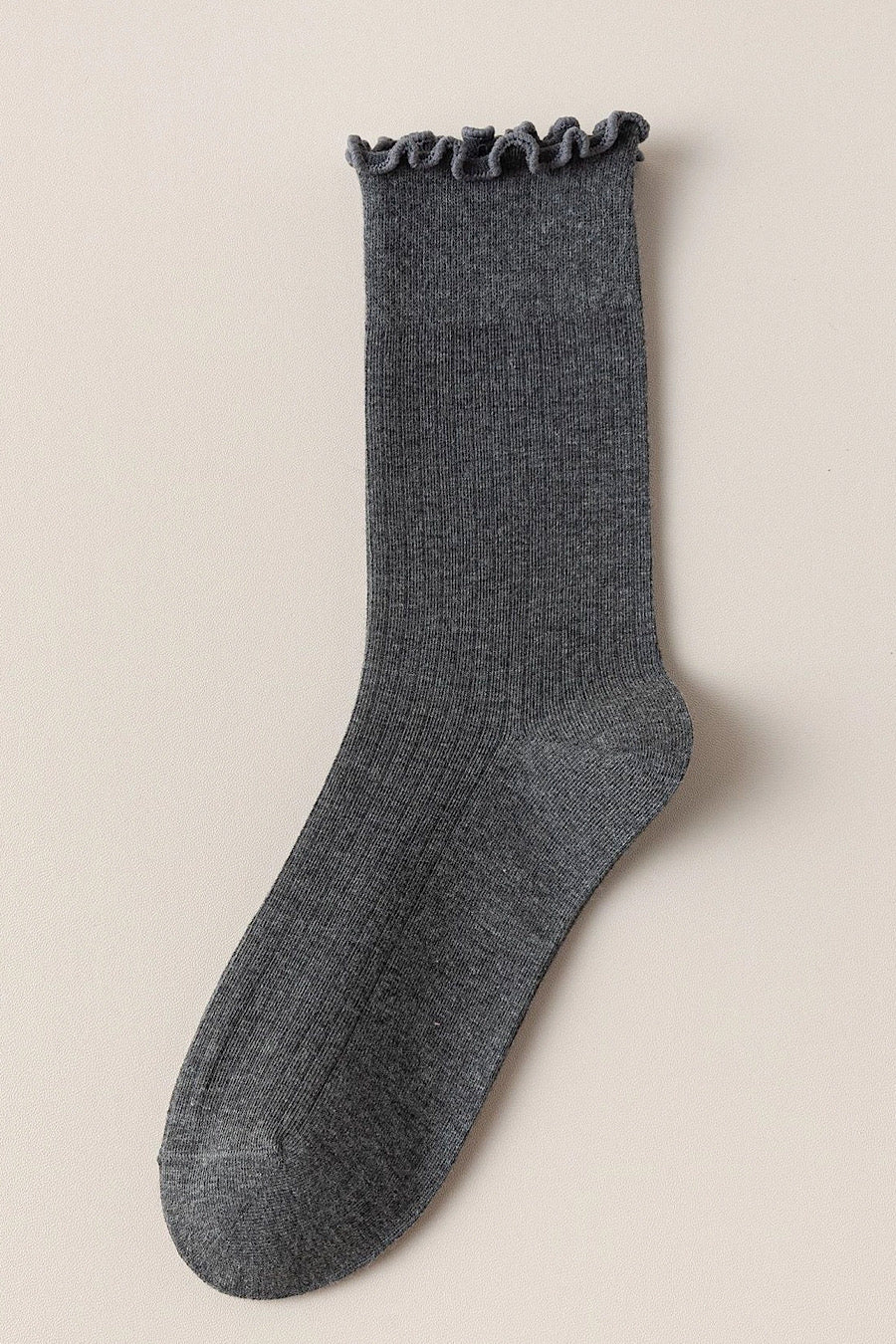 Ruffle Crew Socks in Several Colors