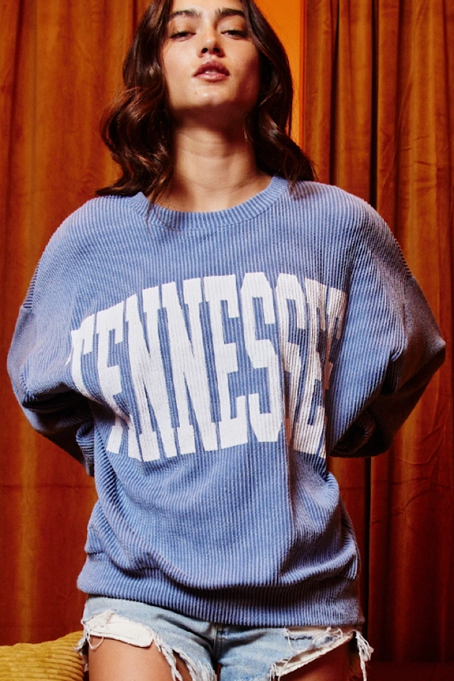 Tennessee Oversized Corded Sweatshirt