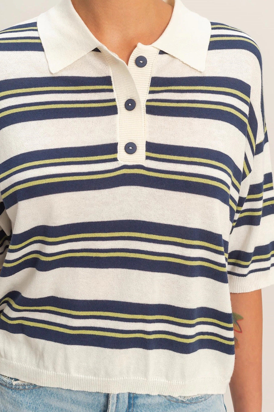 Study Hall Striped Polo Shirt