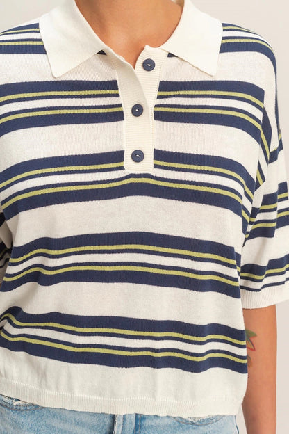 Study Hall Striped Polo Shirt