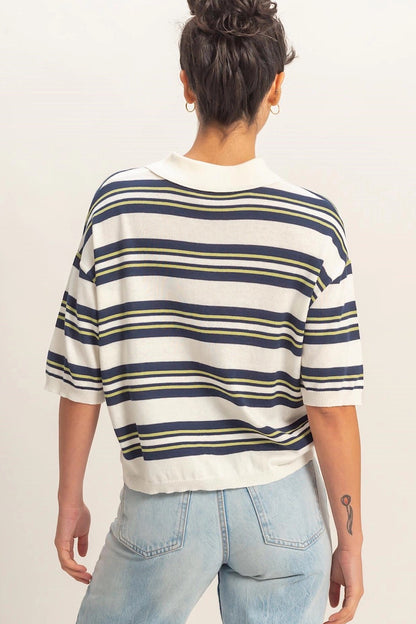 Study Hall Striped Polo Shirt