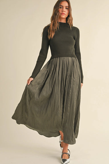 Oliver Mixed Media Maxi Dress