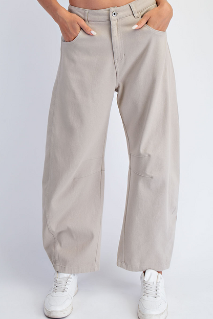 Boardwalk Cotton Twill Barrel Pants