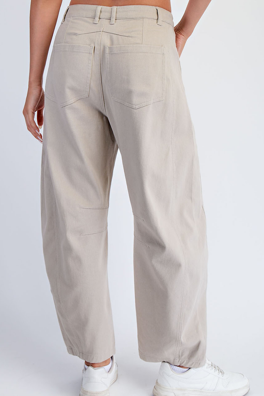 Boardwalk Cotton Twill Barrel Pants