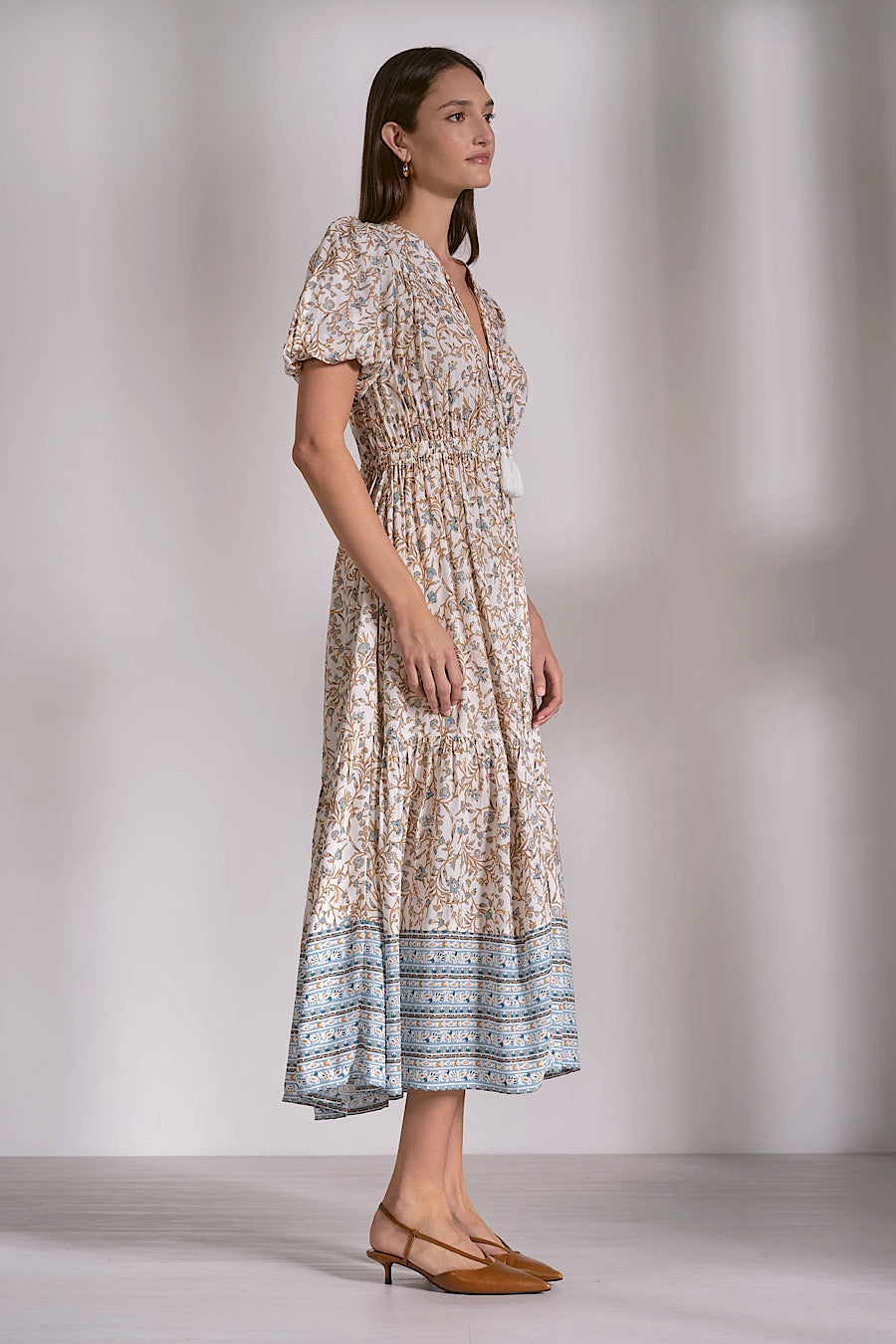 St Lucia Blue Whimsy Printed Dress