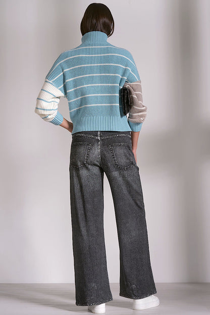 Carlton Zip Collar Pullover Sweater