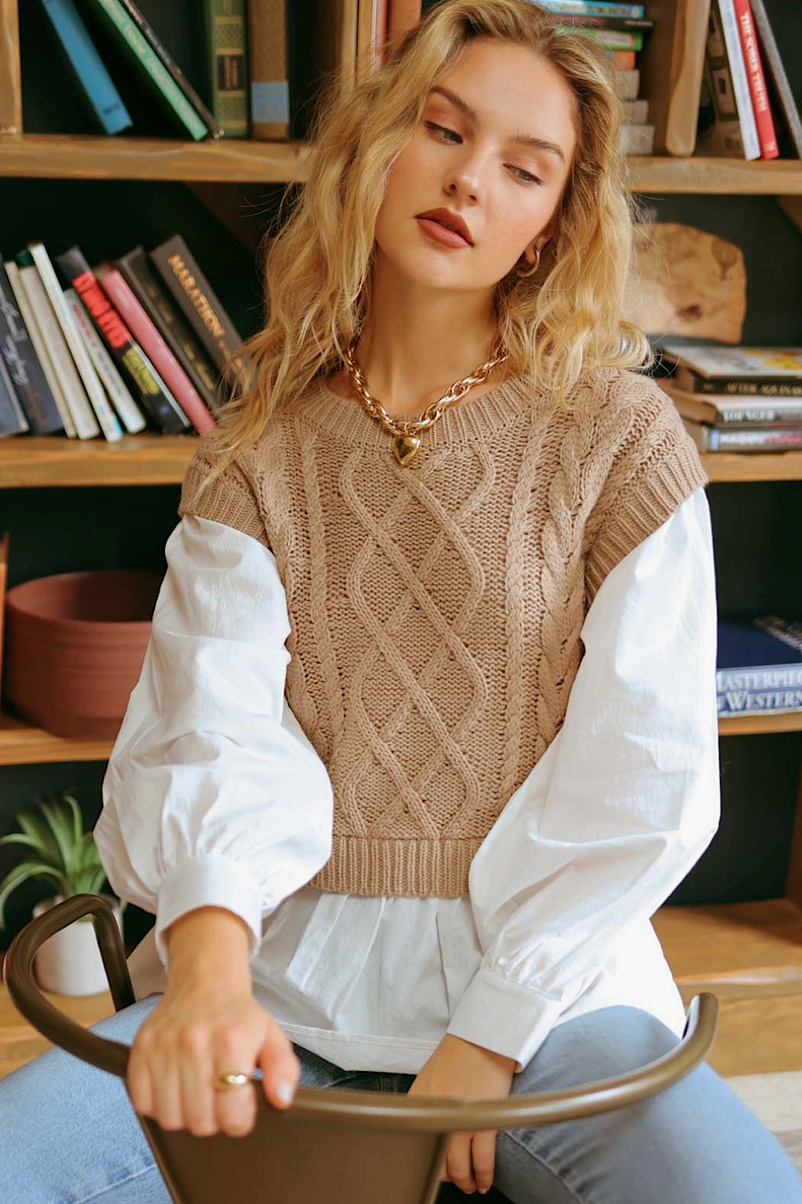 Completely Vested Layered Top