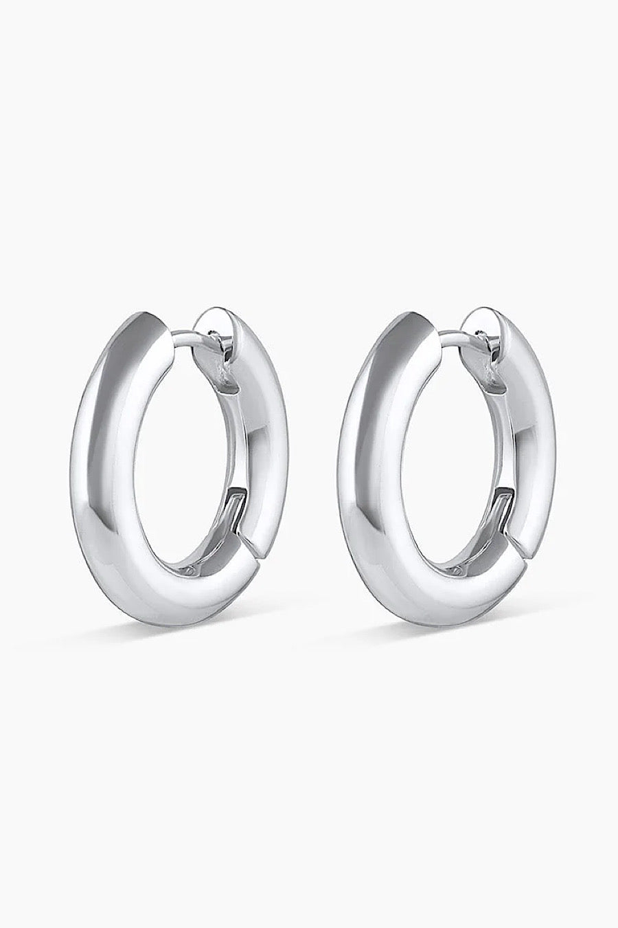 Gorjana Lou Hoop Earrings Silver