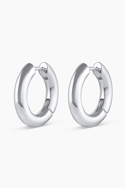 Gorjana Lou Hoop Earrings Silver