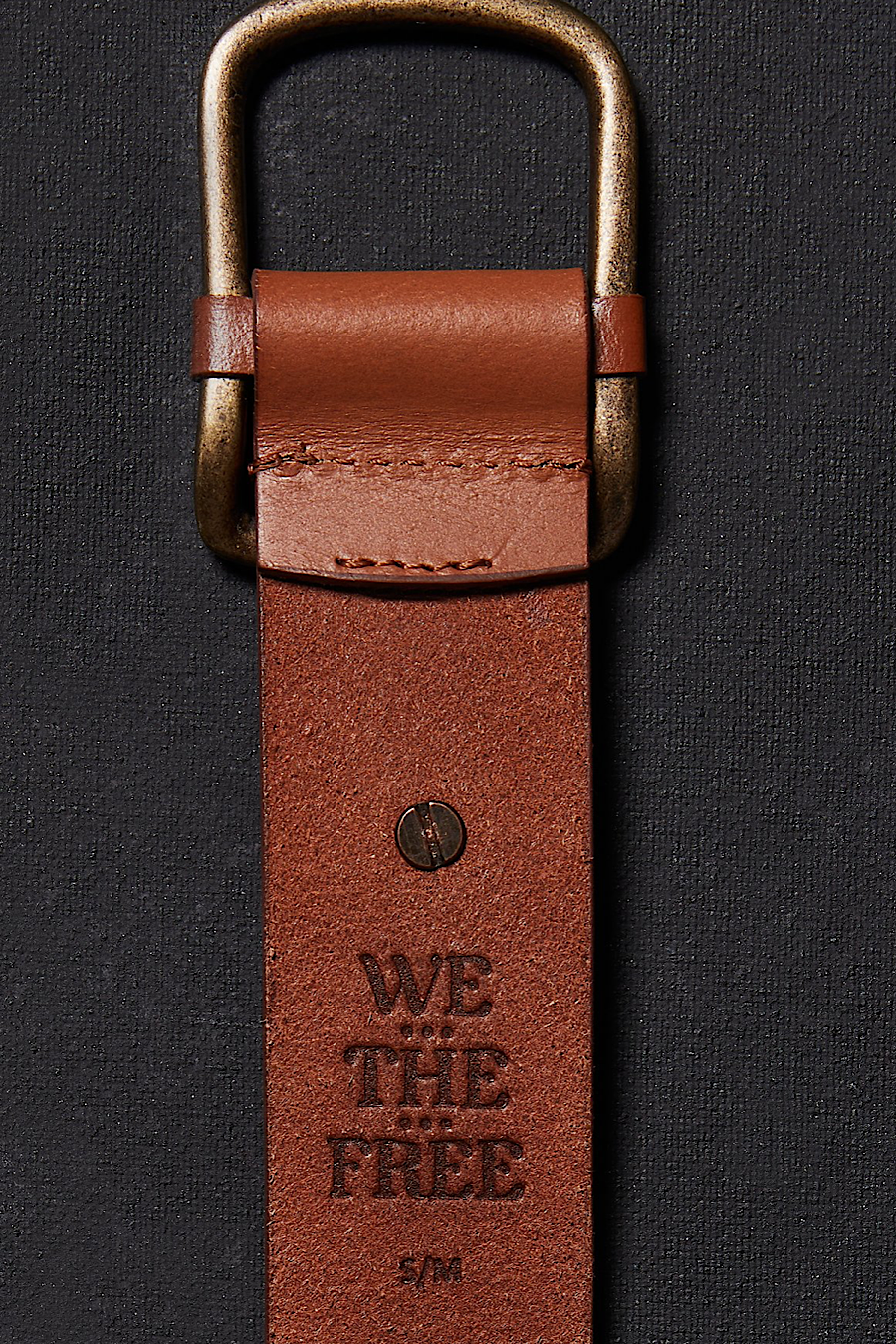 Free People Gallo Leather Belt Cognac