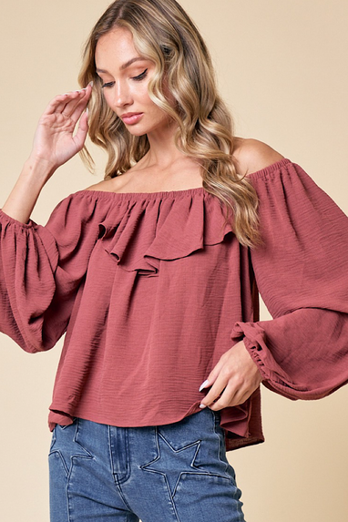 Fond of You Off the Shoulder Blouse