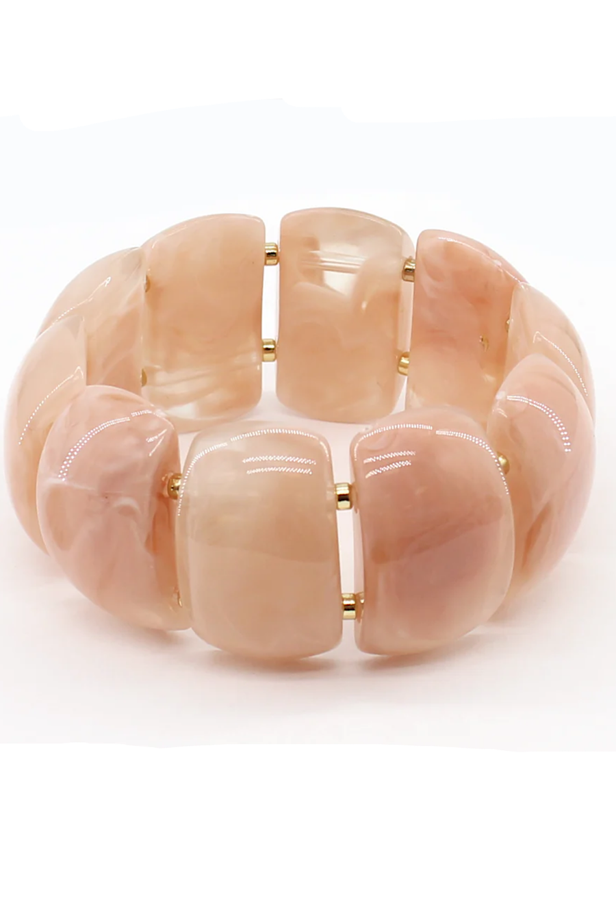 Pink Resin Marble Bracelet