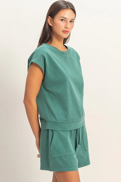 Envious Shorts and Top Set in Green