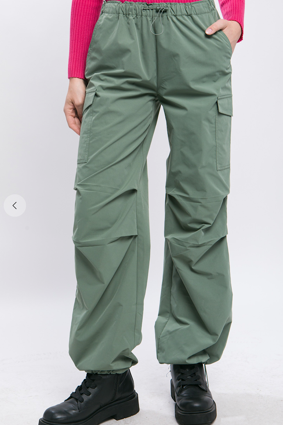 Parachute Cargo Pants Olive