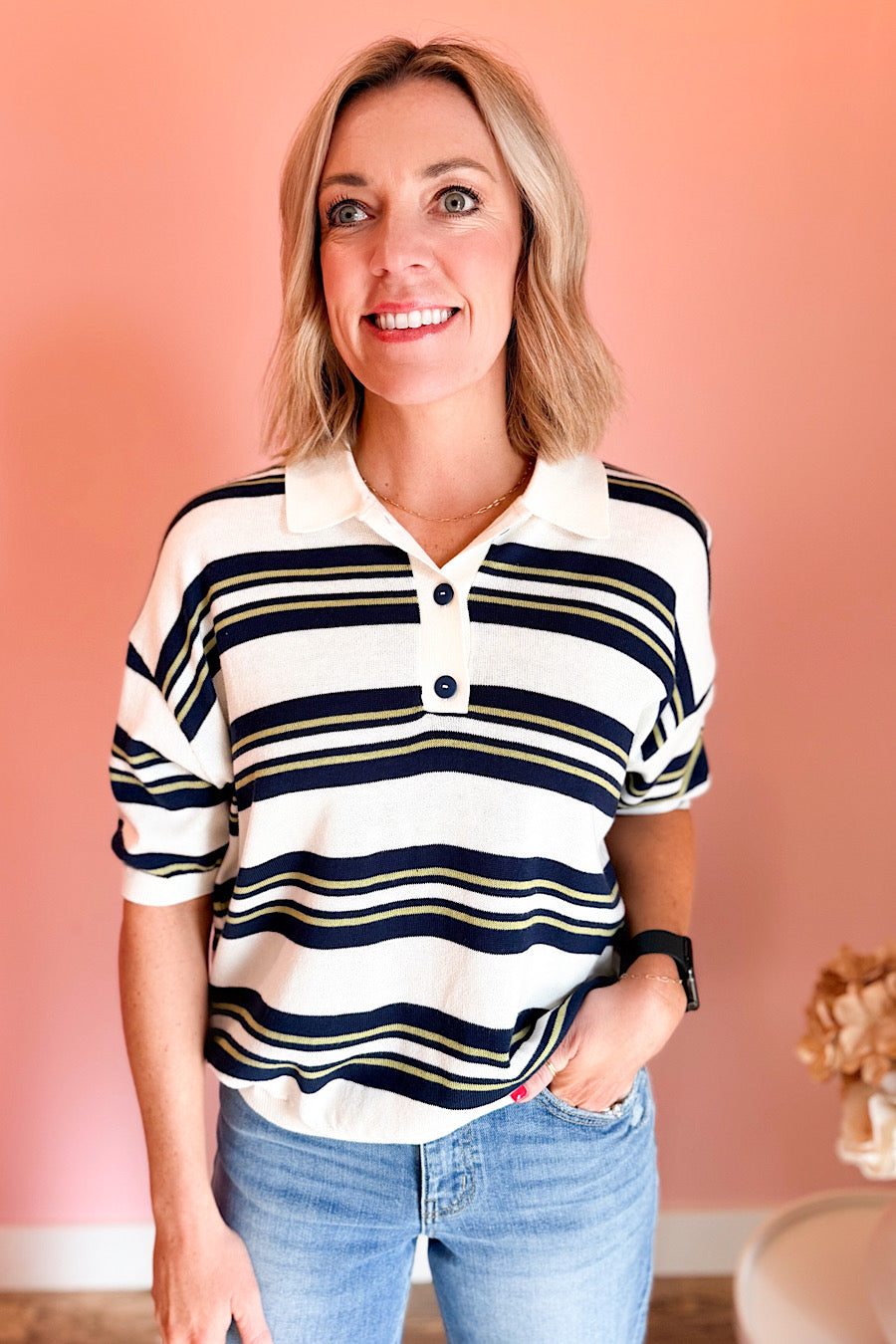 Study Hall Striped Polo Shirt