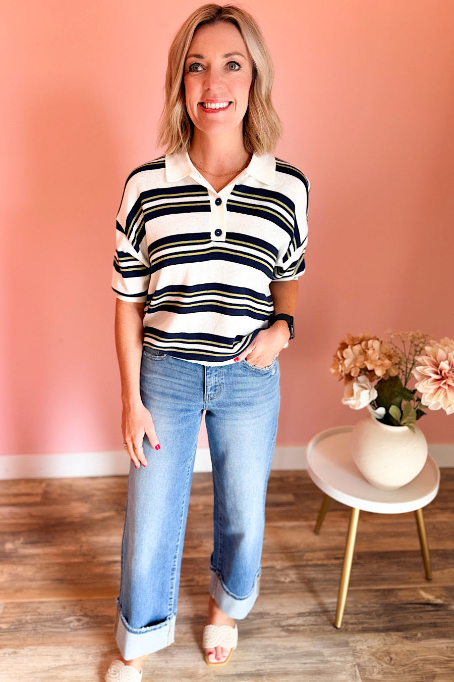 Study Hall Striped Polo Shirt