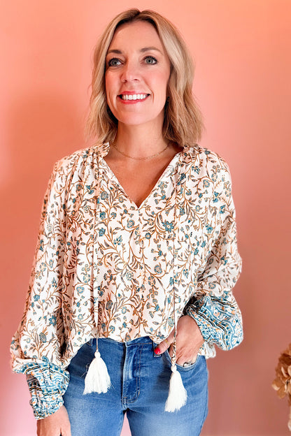 Say Goodbye Printed Boho Blouse