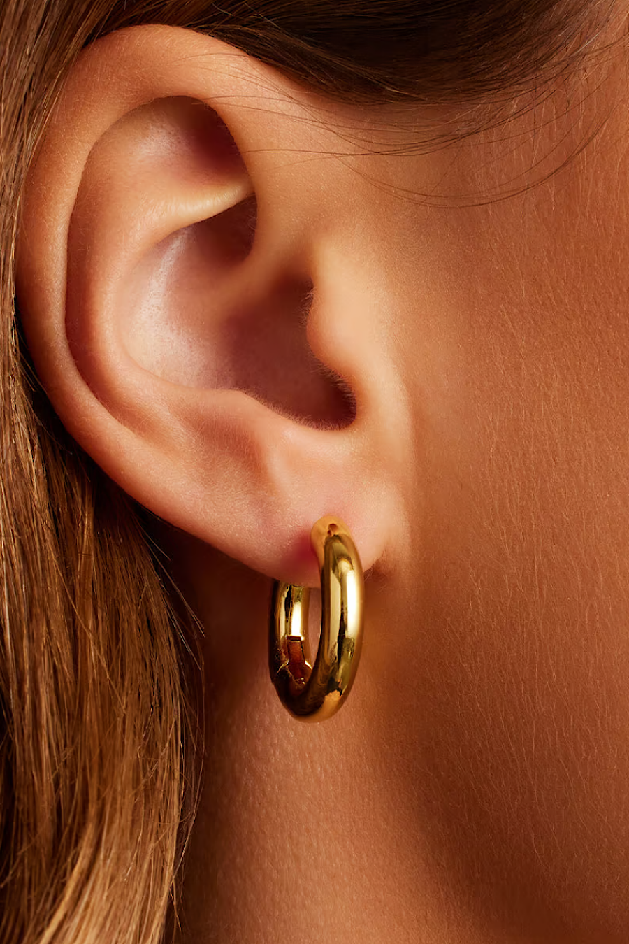 Gorjana Lou Hoop Earrings Gold