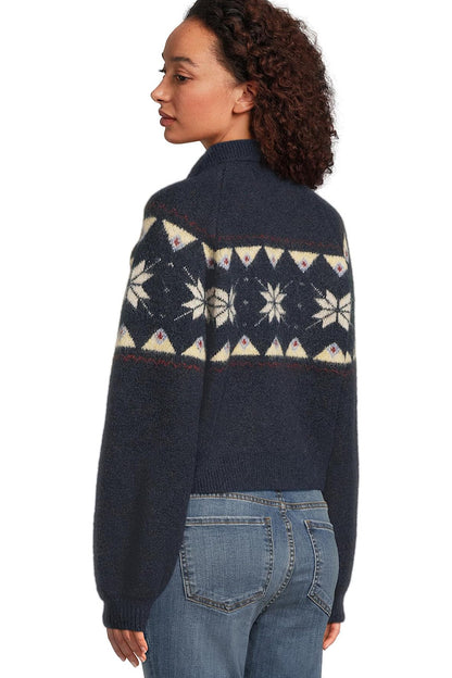 BlankNYC Screen Time Zip Up Knit Top
