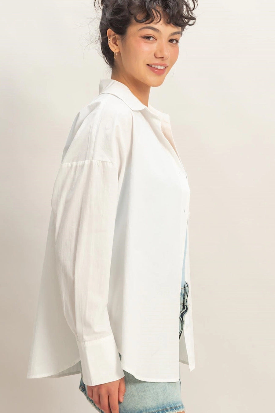 Fresh Start White Poplin Shirt