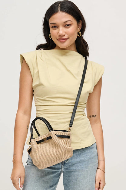 Selena Straw Crossbody Bag