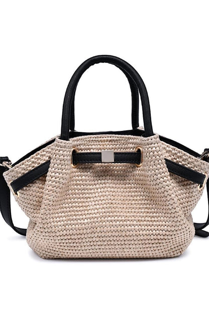 Selena Straw Crossbody Bag
