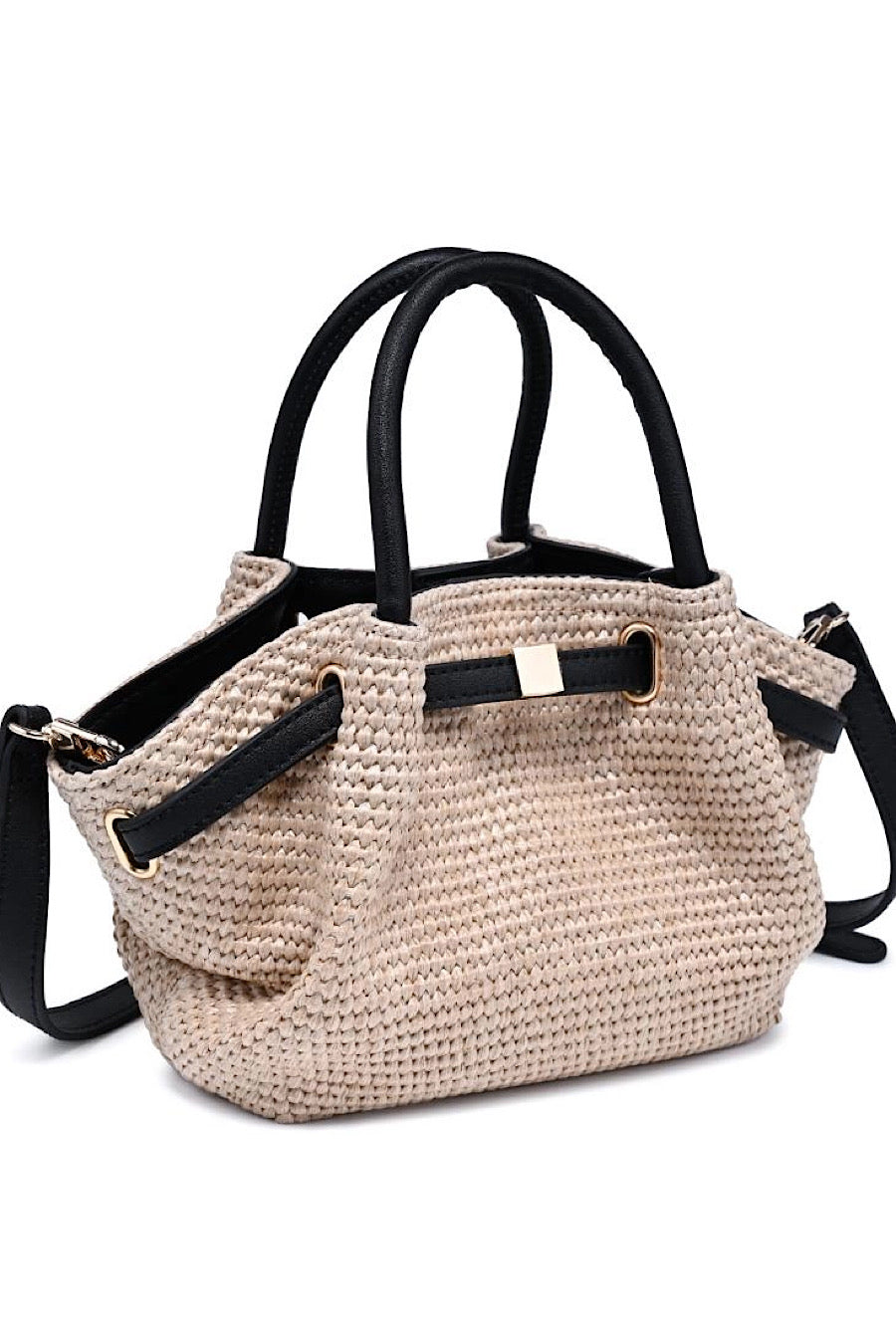 Selena Straw Crossbody Bag