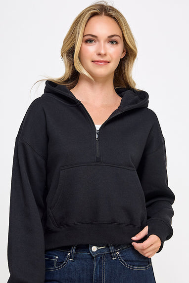 Dreamworld Half Zip Sweatshirt Black