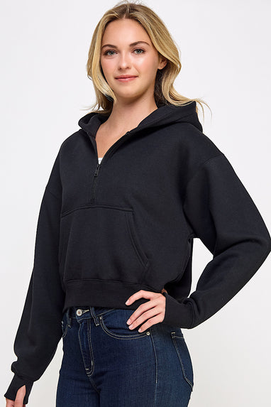 Dreamworld Half Zip Sweatshirt Black