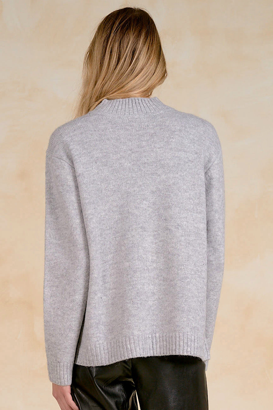 Pick a Side Double Sided Sweater Grey