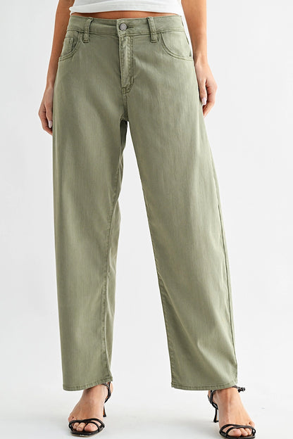 Mandy Stretch Twill Barrel Jeans